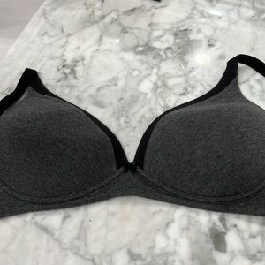 Warner’s Bra, Gray with Black Trim, Size 36B